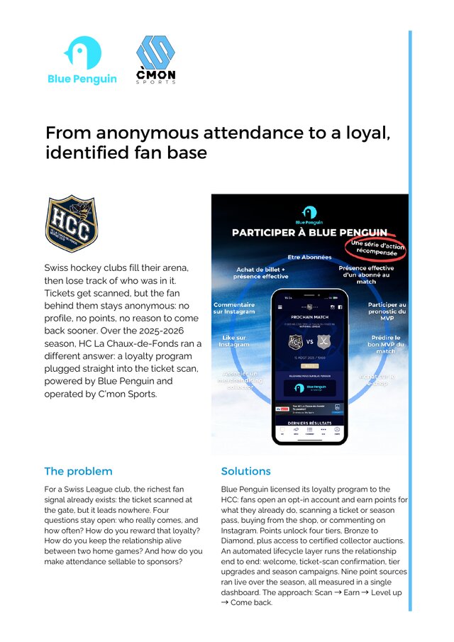 From anonymous attendance to a loyal, identified fan base
